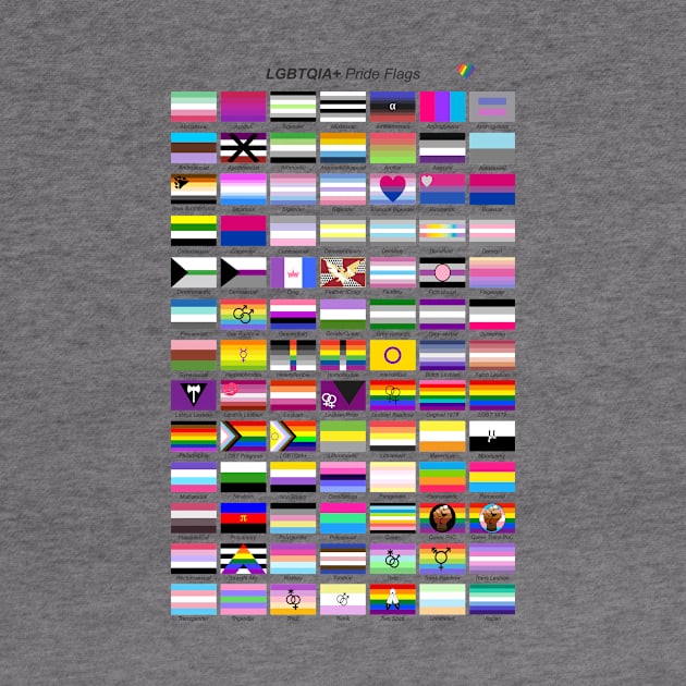 LGBTQIA+ Pride flags by YooY Studio